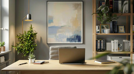 modern minimalist interior design office, business corporate workspace inspiration