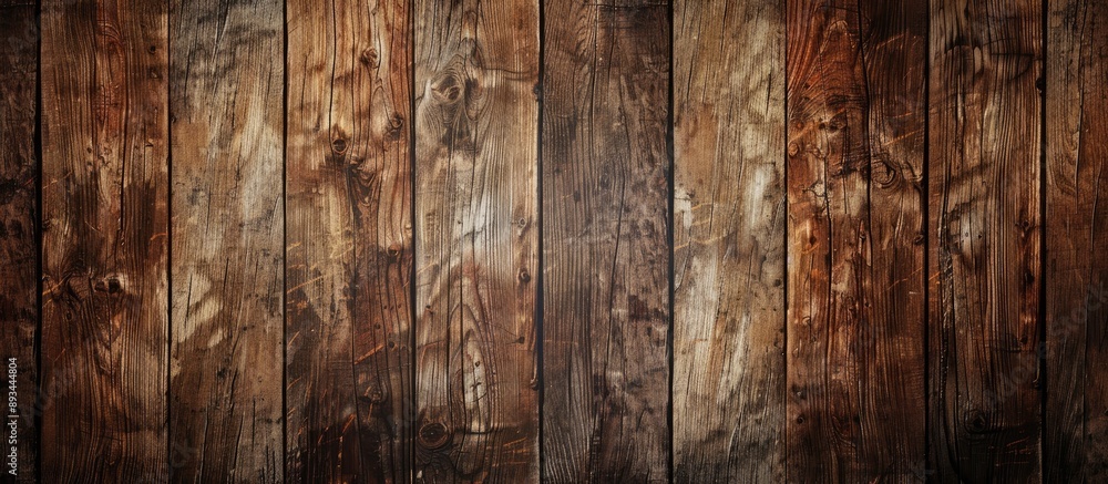 Leinwandbilder Background with a texture of brown wood ideal for adding text to the copy space image