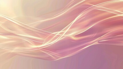 Fototapeta premium Abstract Pink and Peach Flowing Silk Background
