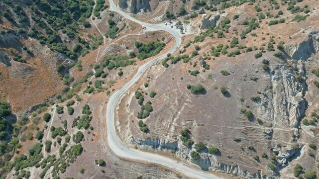 Manisa Kula Fairy Chimneys Aerial View 