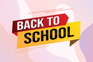 back to school word concept vector illustration with modern 3d style for store big sale landing page template ui web mobile app poster banner flyer background gift card coupon label wallpaper

