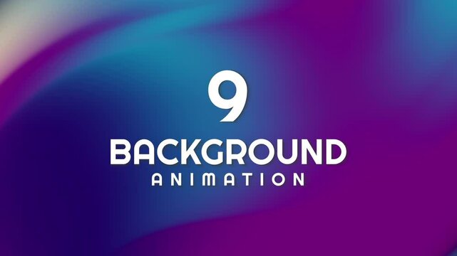 Big collection of 9 colourful digital gradient background animation in 4k
