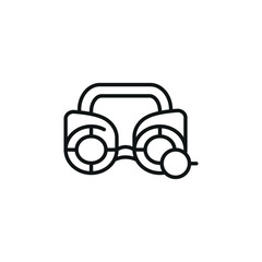 Steampunk glasses icon. Simple steampunk glasses icon for social media, app, and web design. Vector illustration