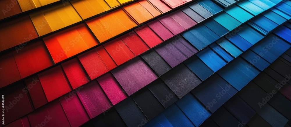 Poster Color samples displayed on a dark backdrop providing an ideal copy space image