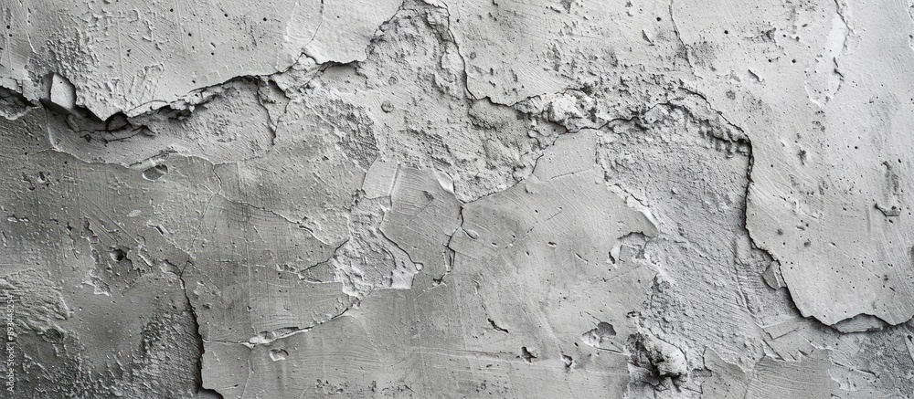 Poster close up photo of a grey concrete wall with a rough texture and a painted grey color background prov