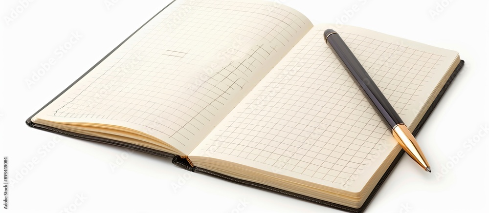 Aufkleber Notepad for jotting down notes with blank space for text or drawings. with copy space image. Place for adding text or design