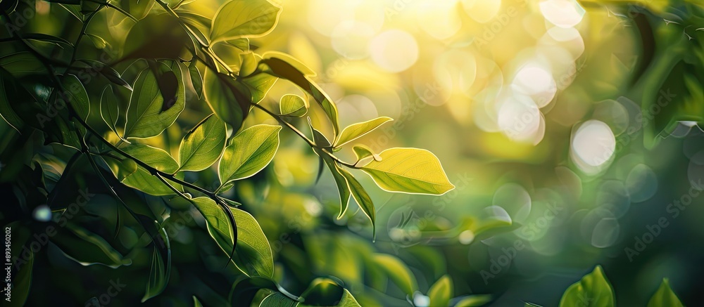 Poster nature themed abstract background with copy space image