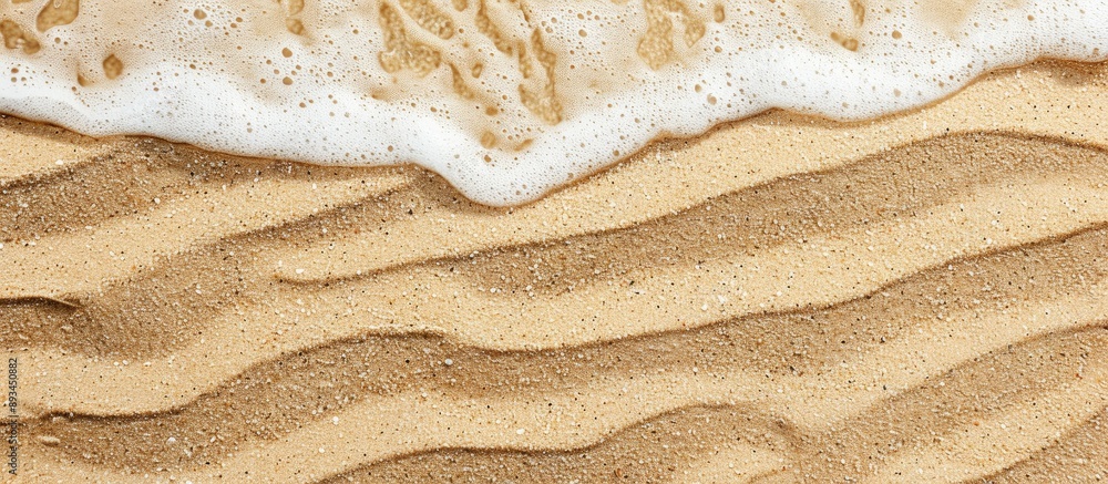 Poster summery beach sand texture with gentle waves perfect for backgrounds and designs ideal for nature th