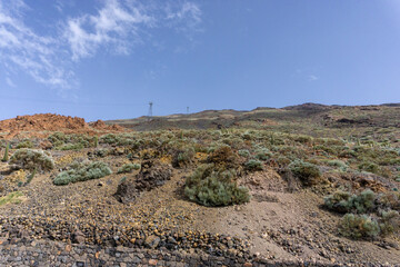 Teleférico en parque nacional de Teide