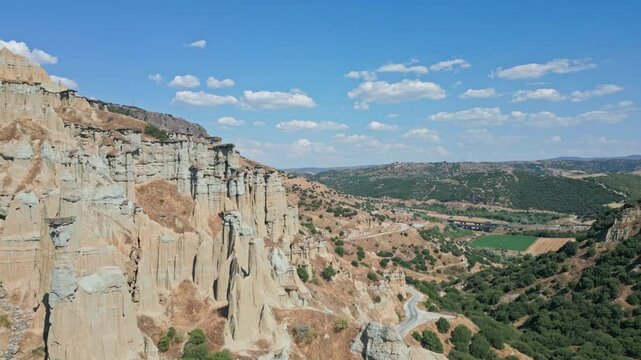 Manisa Kula Fairy Chimneys Aerial View 