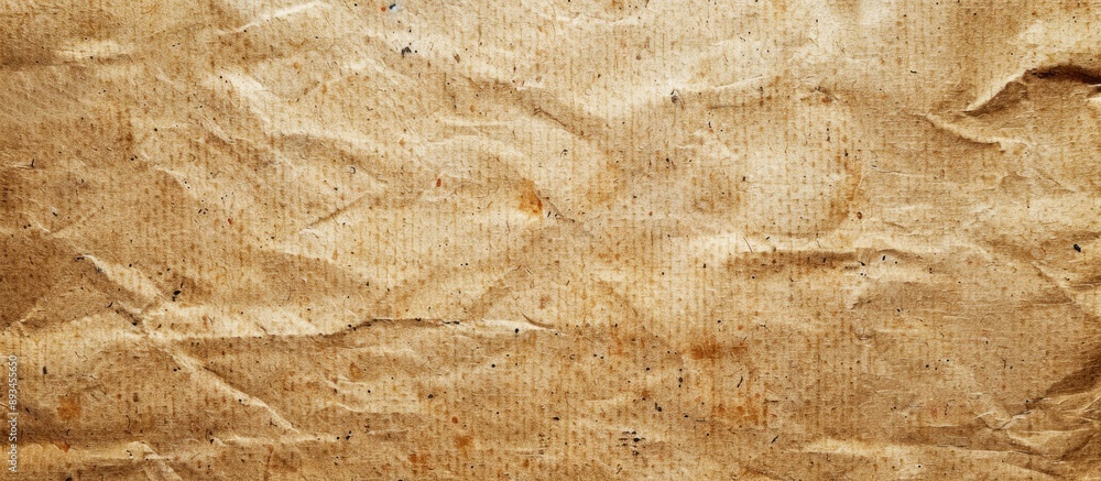 Aufkleber A brown Kraft paper texture with an abstract pattern serves as a versatile background for various purposes such as wallpaper cards or notes featuring ample copy space for text
