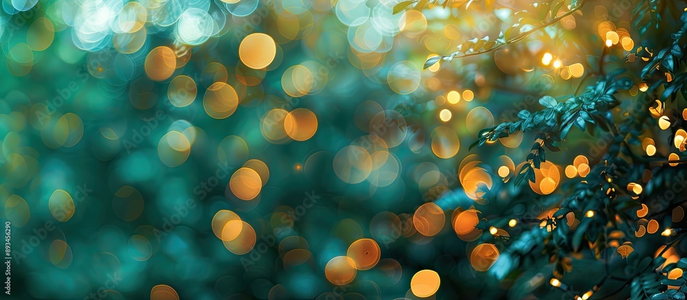 Fototapete blurry background with bokeh creates an abstract copy space image