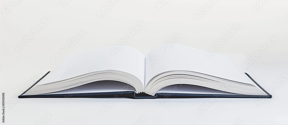 Leinwandbilder an empty open book with copy space image on a white backdrop