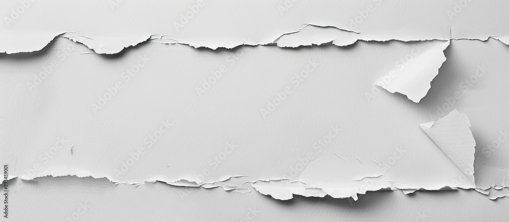 Poster White paper showing torn edges suitable for advertisement with copy space image