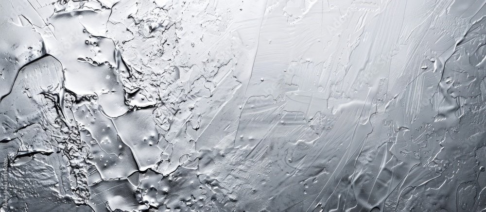 Poster background featuring a textured silver metal surface with copy space image available.