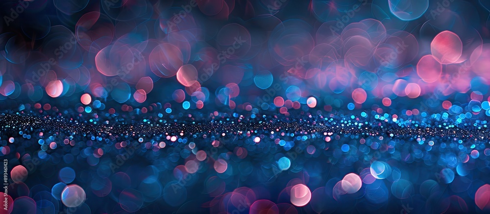 Aufkleber Glitter-filled abstract bokeh background perfect for Christmas and New Year greetings with ample copy space image.