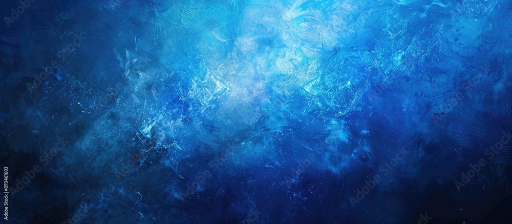 Leinwandbilder abstract blue digital painting creating a bright textured background with blurred light, perfect for