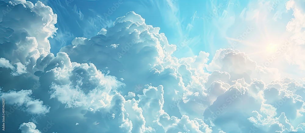 Aufkleber Enhance and refine my classic sky backdrop with intricate details for an improved choice in photo editing due to its suitability for replacement and further enhancement with copy space image.