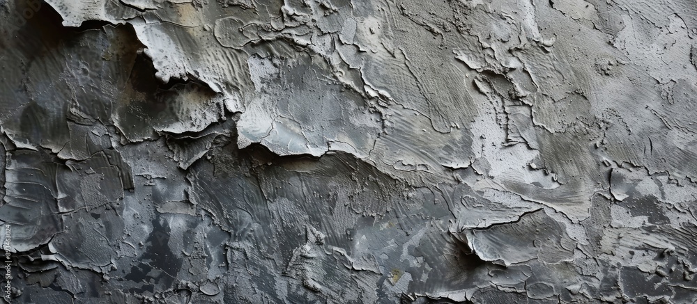 Fototapete detailed close-up of gray textured backdrop with copy space image for overlay.