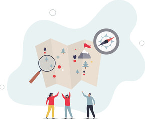challenges and difficulties to reach company targets.flat design.illustration with people.