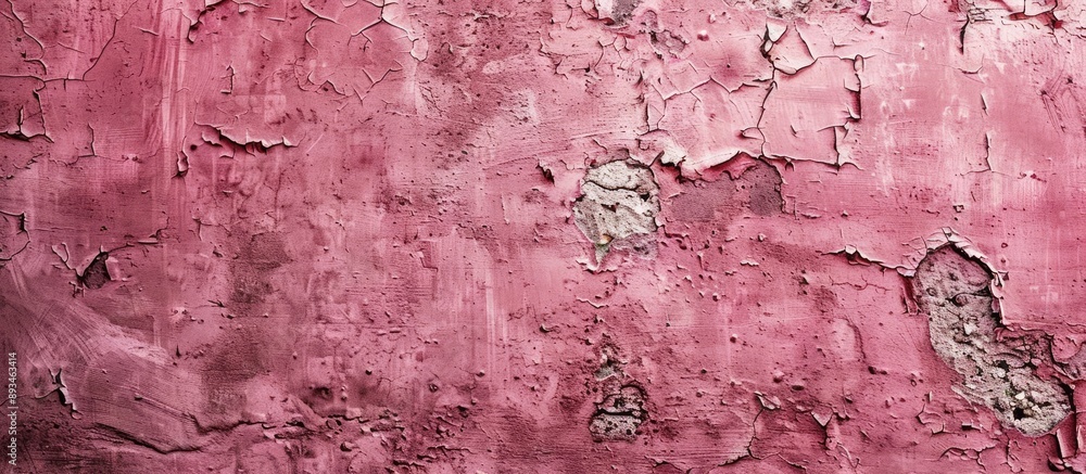 Poster the wall plaster's texture appears in a dark pink hue, providing a backdrop for a copy space image.