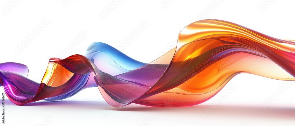 Poster abstract colorful wave. multicolor smooth gradient.