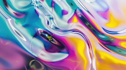 Fototapeta premium Abstract colorful fluid shapes.