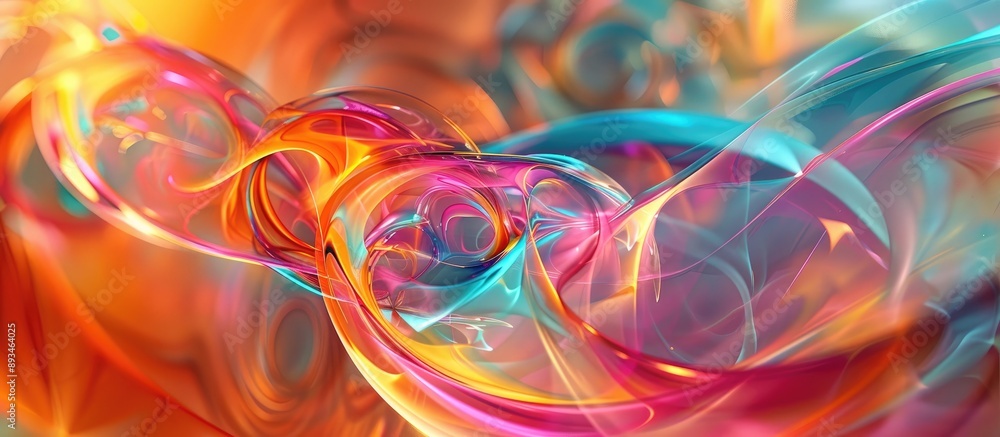 Leinwandbilder vibrant art background with an abstract design, perfect as a backdrop with ample copy space image.