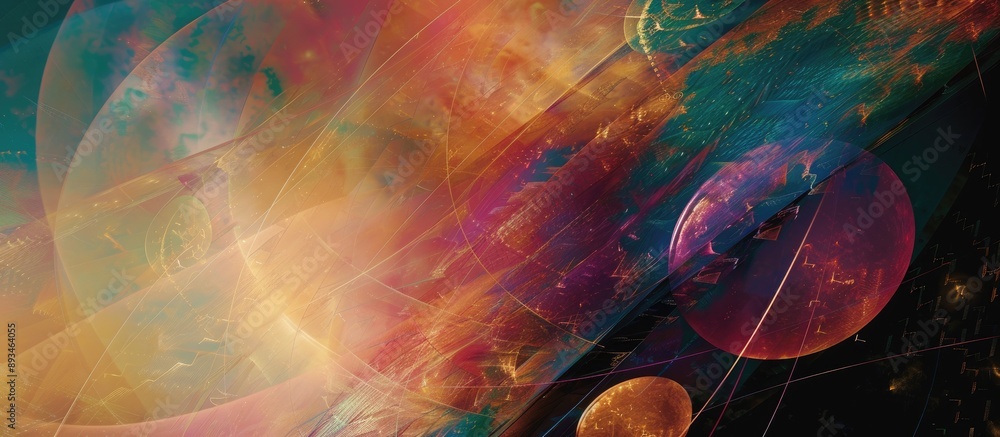 Poster an abstract backdrop featuring a space where text or images can be inserted.