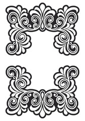 Vector classic vintage ornament frame