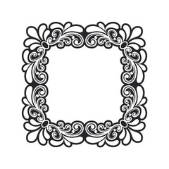 Vector classic vintage ornament frame