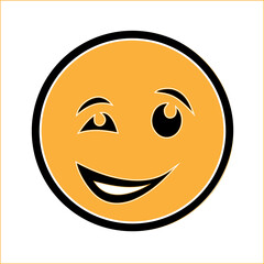 smiley face with smile