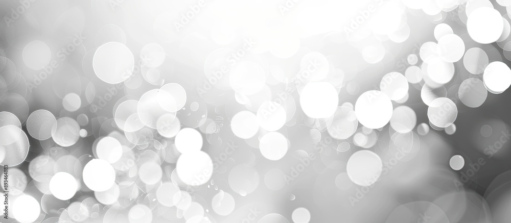 Poster Blurry white abstract background with copy space image.