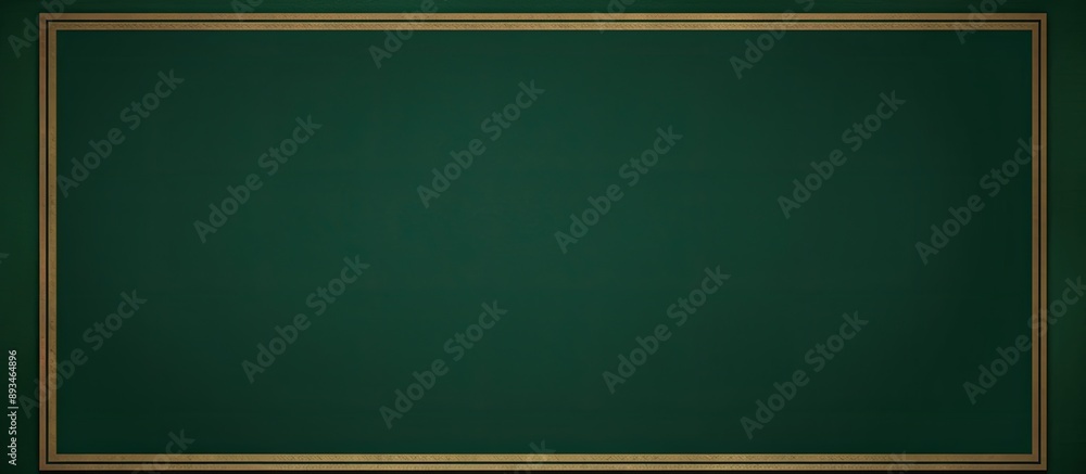 Poster menu board design with a dark green background and frame, suitable for displaying information, with 