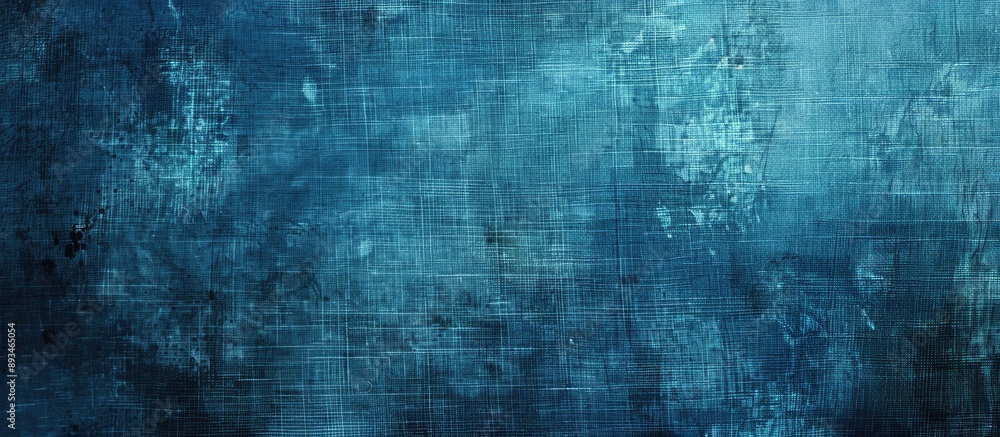 Poster grunge background with a textured blue canvas design, perfect for a copy space image.