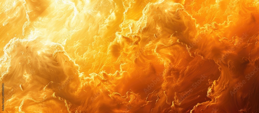 Leinwandbilder abstract background image with swirling orange-gold clouds and copy space image included.
