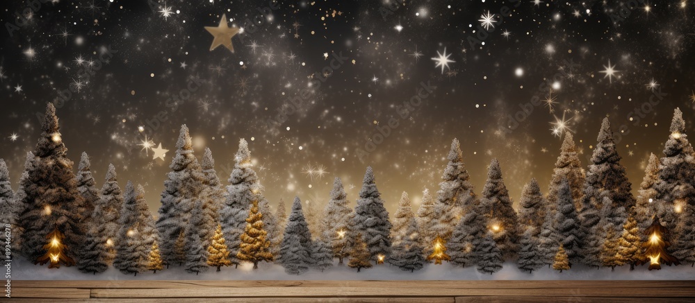 Poster Background for Christmas and New Year greeting card with copy space image.