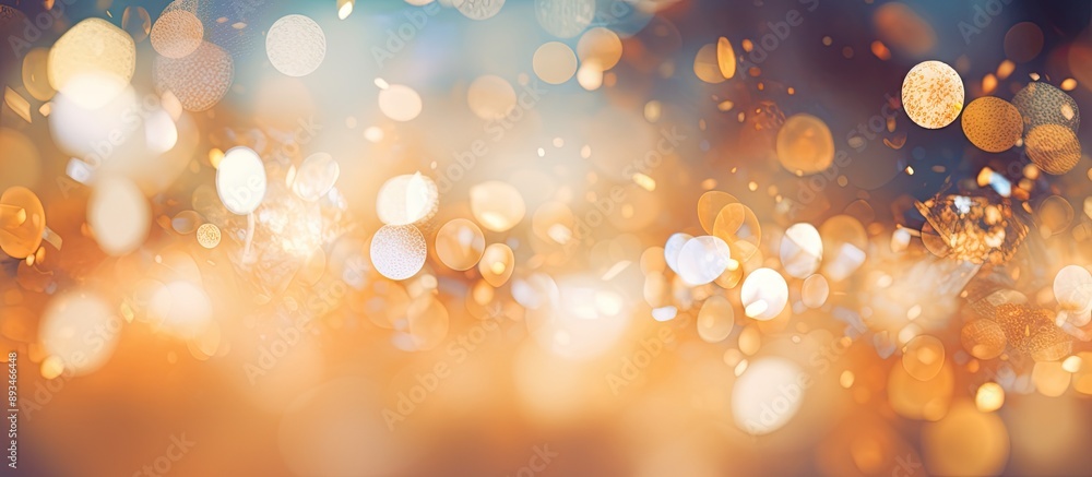 Leinwandbilder Light bokeh background with an abstract texture, perfect for a copy space image.