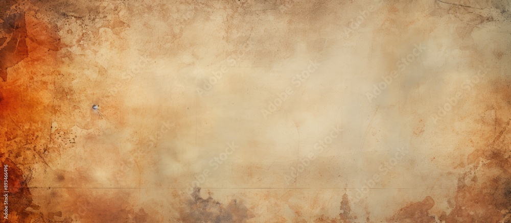 Poster background featuring textured paper with stains and copy space image.
