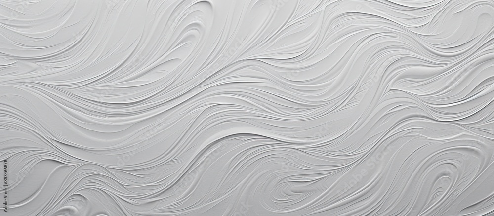 Fototapete a textured gray paper with elegant white embossed strokes ideal for showcasing designs against a cle