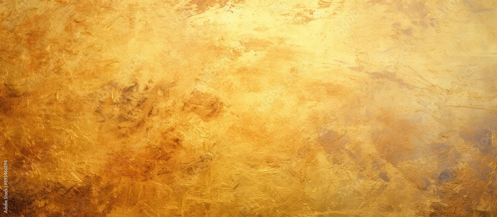 Poster metallic gold background with visible scratches, providing ample copy space image.