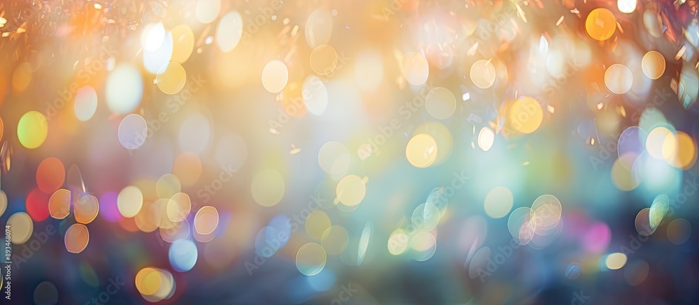 Leinwandbilder Light bokeh background with an abstract texture, perfect for a copy space image.