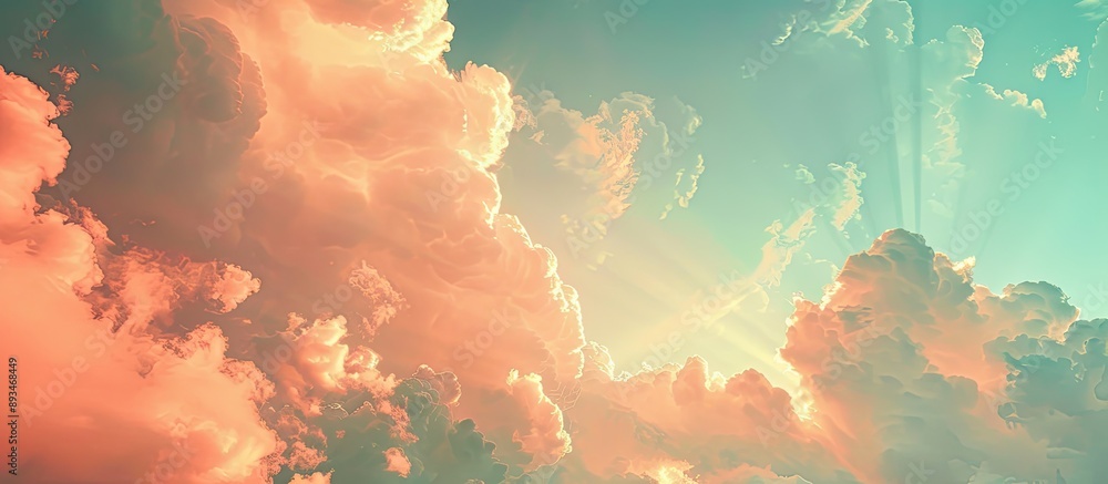 Poster The stunning sky and clouds provide an excellent background with ample copy space image on the left side.