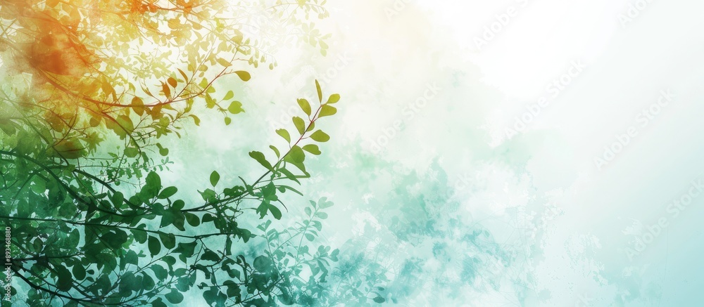 Poster nature-themed abstract background with copy space image.