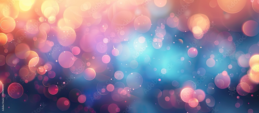 Aufkleber blurry background with abstract light bokeh, perfect as a copy space image.