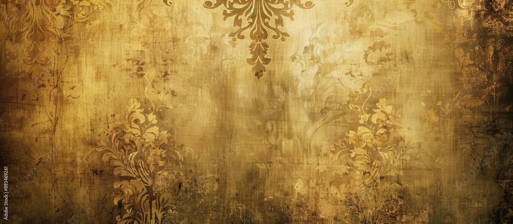 Poster An aged backdrop features vintage grunge design, artistic patterns, vignette, and space for adding images or text.