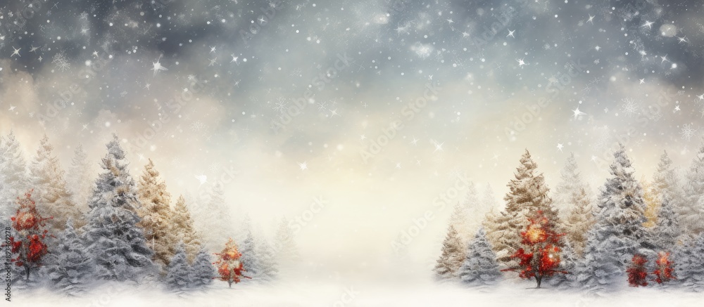 Poster background for christmas and new year greeting card with copy space image.