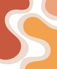 abstract yellow and brown background vector. batik pattern for garments