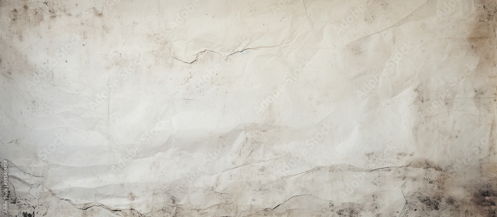 Poster Grungy backdrop with a white, creased paper texture and copy space image.