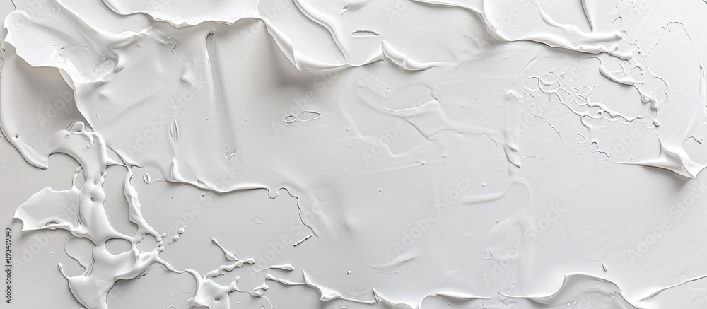 Poster top view of a plastic surface with a white background, ideal for adding text or images to the empty 